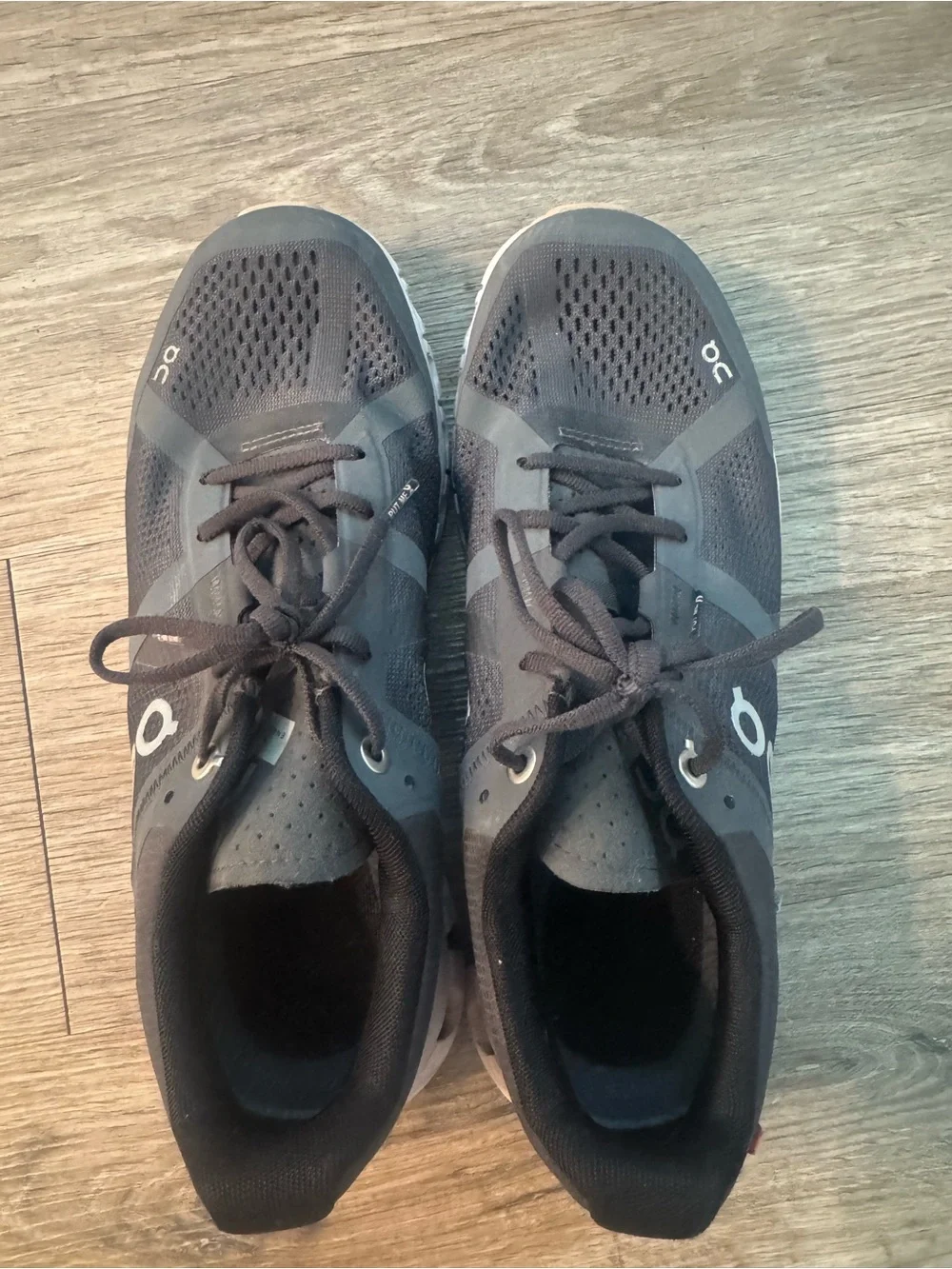On Cloud Running Women's Cloudtec Lace-Up Running Shoe in Charcoal and Blush